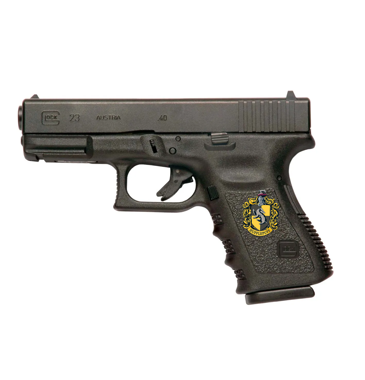 black hufflepuff gun